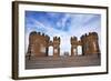 Old Pier Towers at Withernsea, East Riding of Yorkshire, Yorkshire, England, United Kingdom, Europe-Mark Sunderland-Framed Photographic Print