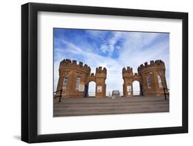 Old Pier Towers at Withernsea, East Riding of Yorkshire, Yorkshire, England, United Kingdom, Europe-Mark Sunderland-Framed Photographic Print