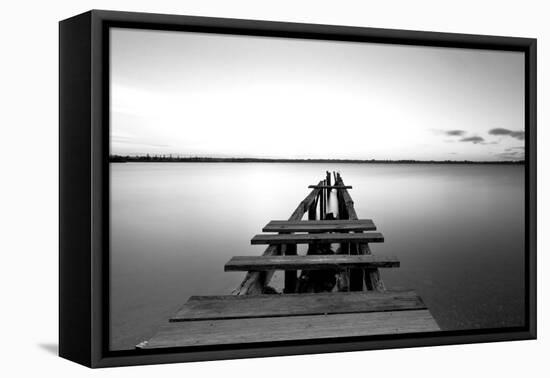 Old Pier-null-Framed Stretched Canvas