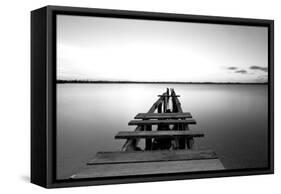 Old Pier-null-Framed Stretched Canvas