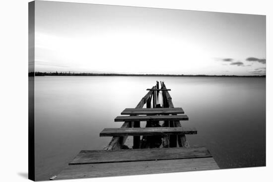 Old Pier-null-Stretched Canvas