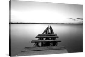 Old Pier-null-Stretched Canvas