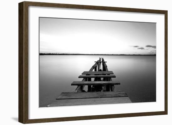 Old Pier-null-Framed Photographic Print