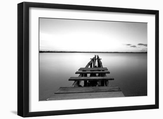 Old Pier-null-Framed Photographic Print