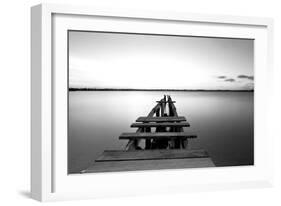 Old Pier-null-Framed Photographic Print