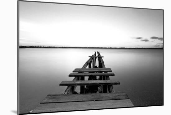 Old Pier-null-Mounted Photographic Print