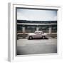 Old Pink American Car Outside Railway Station, Havana, Cuba, West Indies, Central America-Lee Frost-Framed Photographic Print