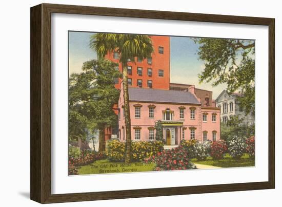 Old Pink House, Savannah, Georgia-null-Framed Art Print