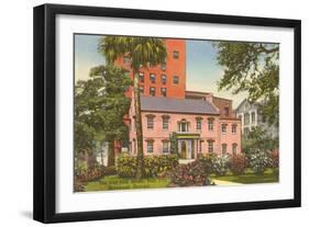 Old Pink House, Savannah, Georgia-null-Framed Art Print