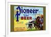 Old Pioneer Club Beer-null-Framed Art Print