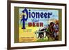 Old Pioneer Club Beer-null-Framed Art Print