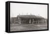 Old Piper Dan Ranch, Tongue River, Montana Territory-LA Huffman-Framed Stretched Canvas