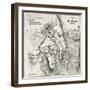 Old Plan Of Jerusalem-marzolino-Framed Art Print