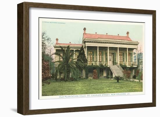 Old Plantation, New Orleans, Louisiana-null-Framed Art Print