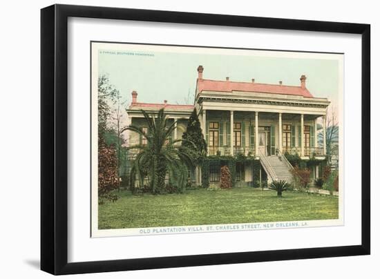 Old Plantation, New Orleans, Louisiana-null-Framed Art Print