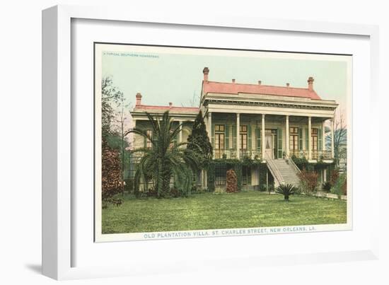 Old Plantation, New Orleans, Louisiana-null-Framed Art Print