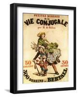 Old Playbill for Balzac Play-null-Framed Art Print