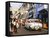 Old Pontiac, an American Car Kept Working Since Before the Revolution, Santiago De Cuba, Cuba-Tony Waltham-Framed Stretched Canvas