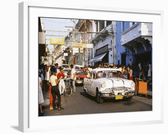 Old Pontiac, an American Car Kept Working Since Before the Revolution, Santiago De Cuba, Cuba-Tony Waltham-Framed Photographic Print