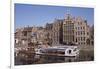 Old Port and Guild Houses on the Graslei, River Lys (Leie) Waterway, Ghent, Belgium, Flanders-Jenny Pate-Framed Photographic Print