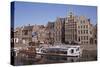 Old Port and Guild Houses on the Graslei, River Lys (Leie) Waterway, Ghent, Belgium, Flanders-Jenny Pate-Stretched Canvas