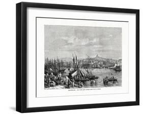 Old Port and Notre Dame De La Garde, Marseilles, France, 1879-null-Framed Giclee Print