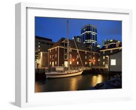 Old Port at Dusk, Halifax, Nova Scotia, Canada-Eitan Simanor-Framed Photographic Print