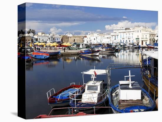 Old Port Canal and Fishing Boats, Bizerte, Tunisia, North Africa, Africa-Dallas & John Heaton-Stretched Canvas