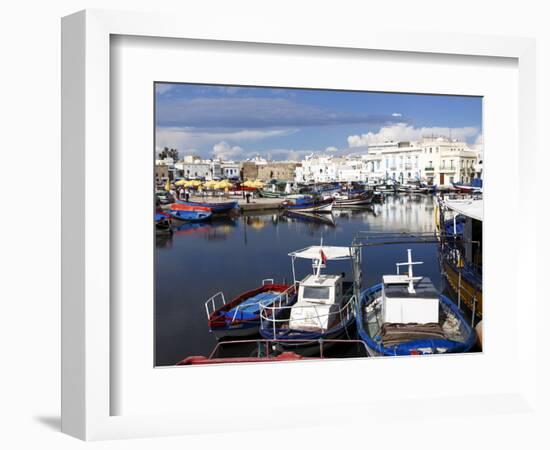 Old Port Canal and Fishing Boats, Bizerte, Tunisia, North Africa, Africa-Dallas & John Heaton-Framed Photographic Print