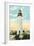 Old Port Isabel Lighthouse-null-Framed Art Print