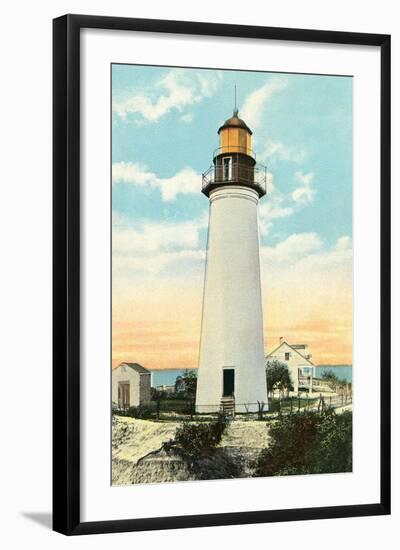 Old Port Isabel Lighthouse-null-Framed Art Print