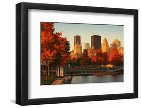 Old Port Montreal Fall Season-null-Framed Art Print