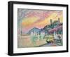 Old Port of Cannes; Vieux Port De Cannes, 1918 (Oil on Canvas)-Paul Signac-Framed Giclee Print