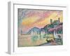 Old Port of Cannes; Vieux Port De Cannes, 1918 (Oil on Canvas)-Paul Signac-Framed Giclee Print
