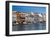 Old Port Waterfront with Buildings in the Background, Sete, Herault, Languedoc-Roussillon, France-null-Framed Photographic Print