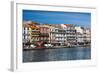 Old Port Waterfront with Buildings in the Background, Sete, Herault, Languedoc-Roussillon, France-null-Framed Photographic Print
