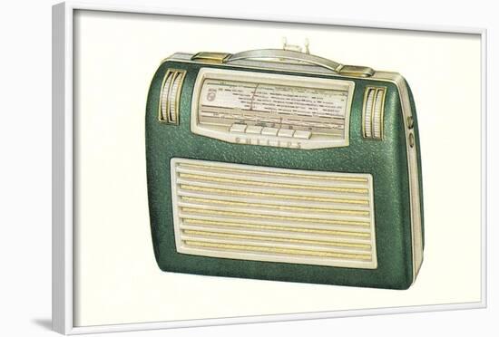 Old Portable Radio-null-Framed Art Print