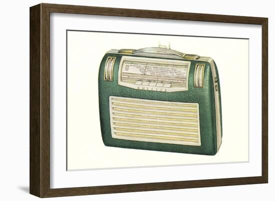 Old Portable Radio-null-Framed Premium Giclee Print