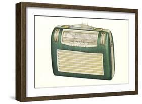 Old Portable Radio-null-Framed Premium Giclee Print