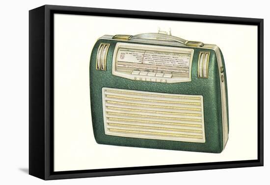 Old Portable Radio-null-Framed Stretched Canvas