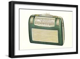 Old Portable Radio-null-Framed Art Print