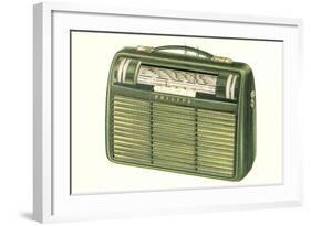 Old Portable Radio-null-Framed Art Print