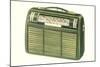 Old Portable Radio-null-Mounted Art Print