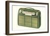 Old Portable Radio-null-Framed Premium Giclee Print