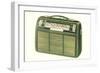 Old Portable Radio-null-Framed Premium Giclee Print