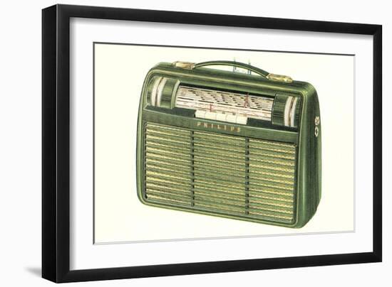 Old Portable Radio-null-Framed Art Print