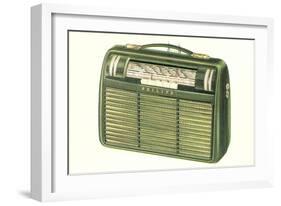 Old Portable Radio-null-Framed Art Print