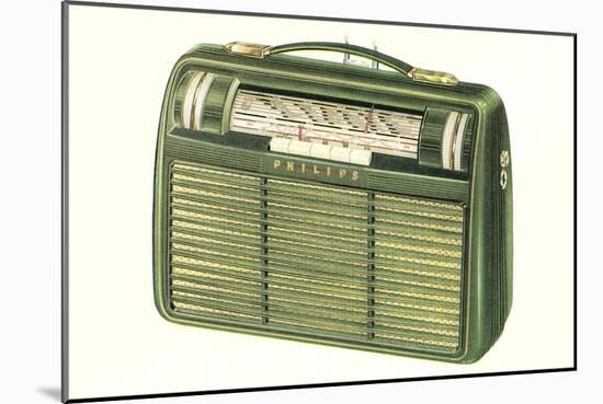 Old Portable Radio-null-Mounted Art Print