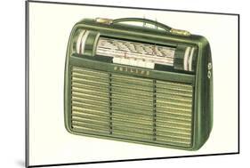 Old Portable Radio-null-Mounted Art Print