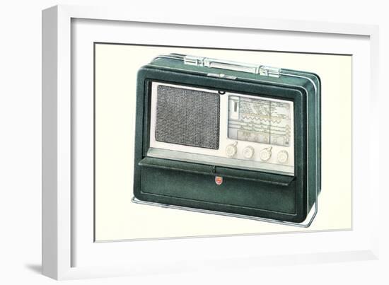 Old Portable Radio-null-Framed Art Print